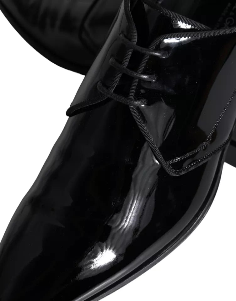 Dolce &amp; Gabbana Sample Sale Dolce &amp; Gabbana Black Calfskin Leather Derby Men Dress Shoes - | Designer outlet