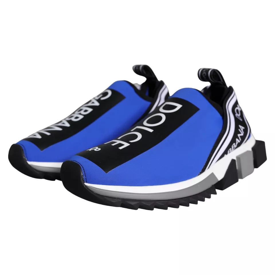 Dolce &amp; Gabbana Sample Sale Dolce &amp; Gabbana Blue Logo Low Top Sorrento Sneakers Shoes - | Designer outlet
