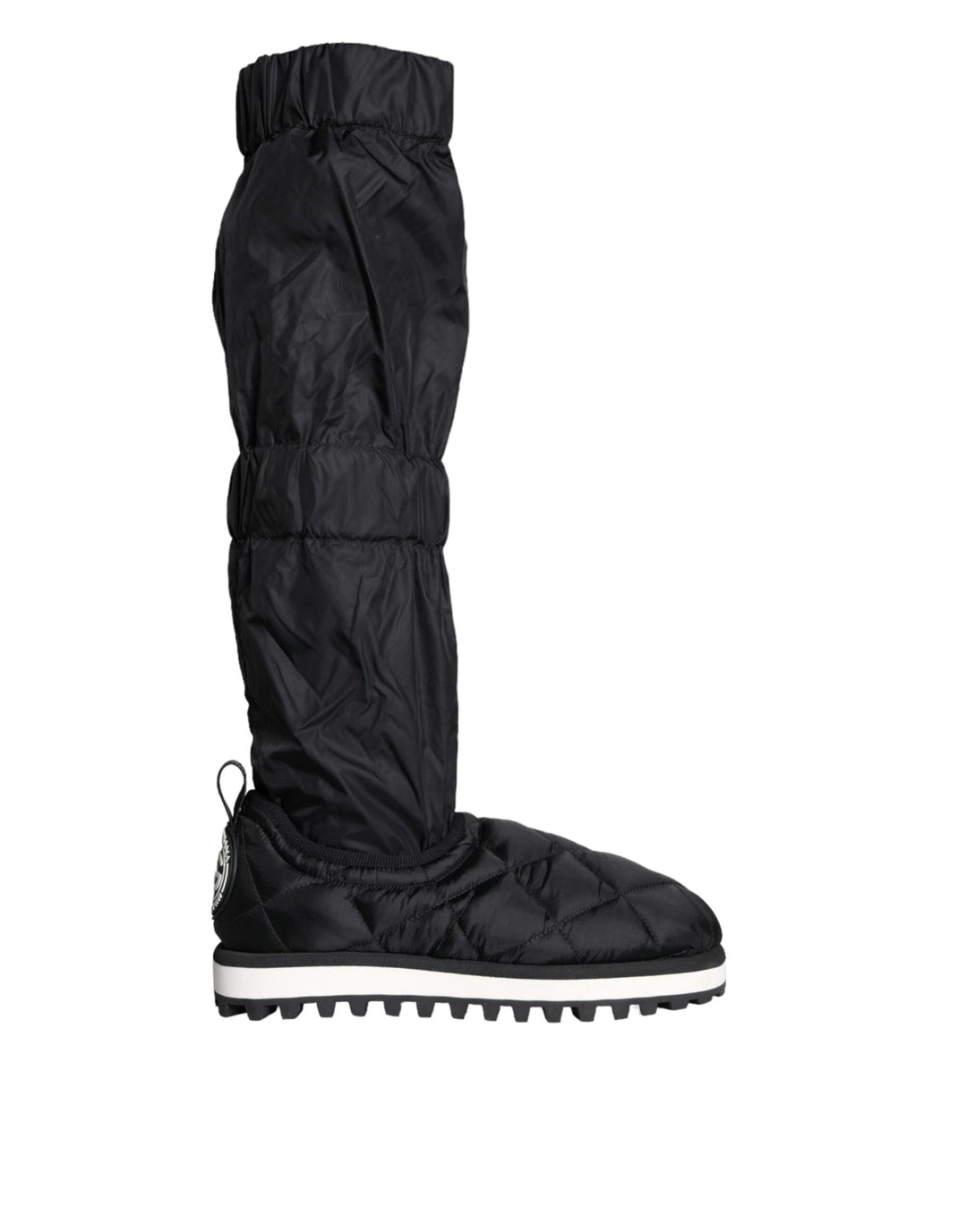 Dolce & Gabbana Black Quilted High Top Boots Sneakers Shoes by Dolce & Gabbana outlet now on sale