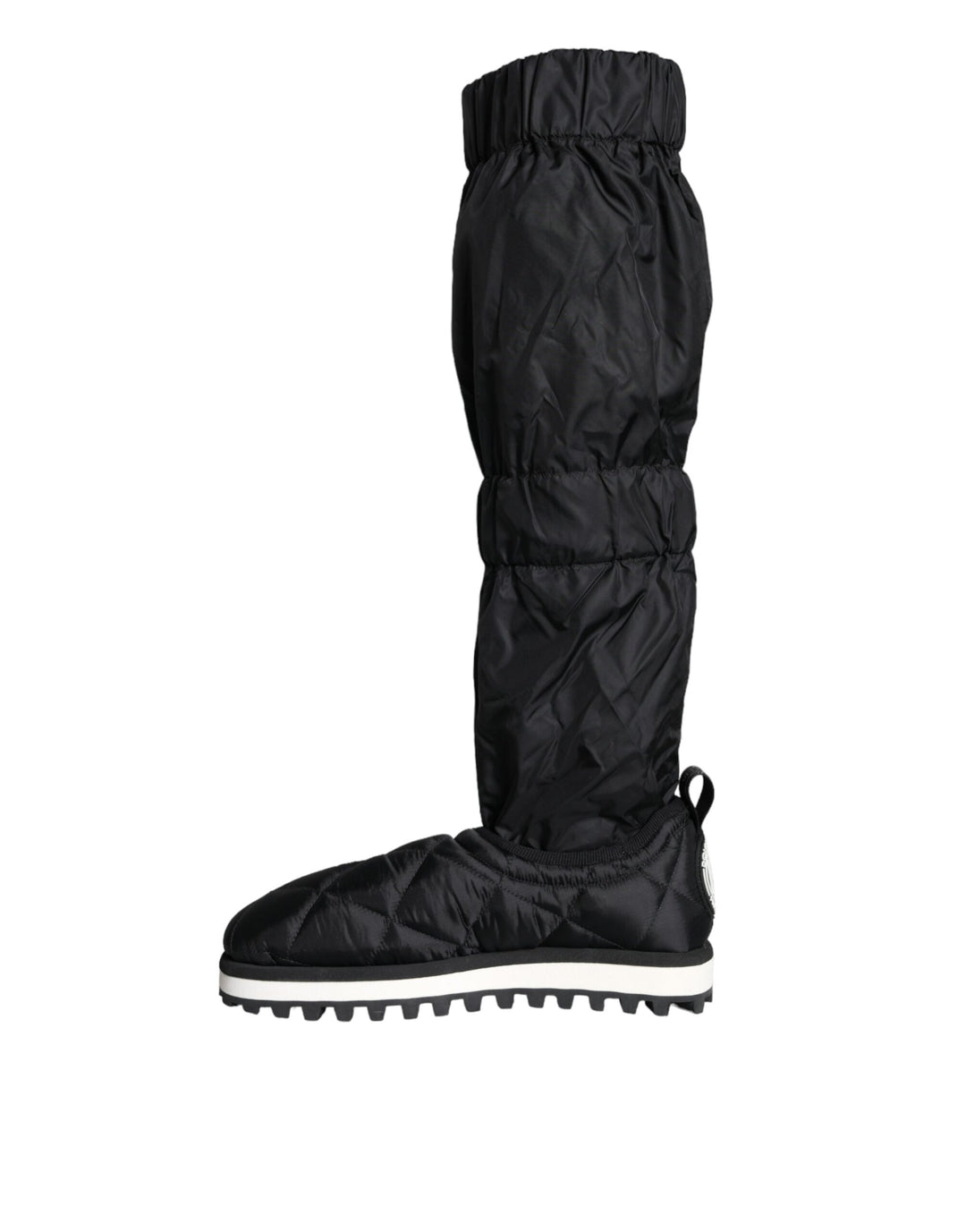 Dolce & Gabbana Black Quilted High Top Boots Sneakers Shoes by Dolce & Gabbana outlet now on sale