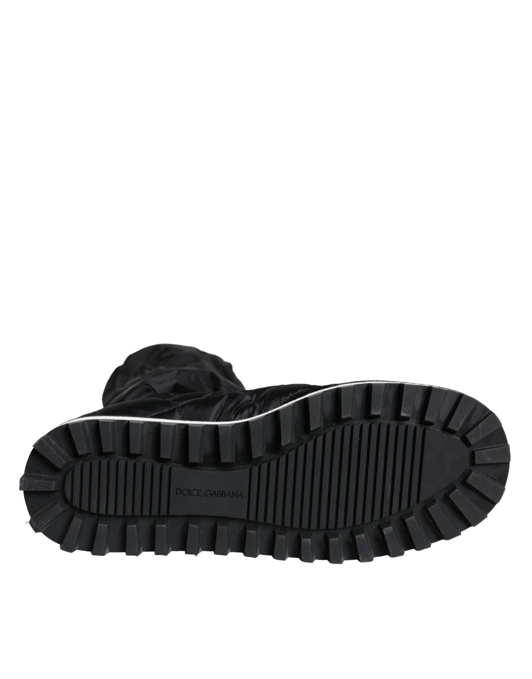 Dolce & Gabbana Black Quilted High Top Boots Sneakers Shoes by Dolce & Gabbana outlet now on sale