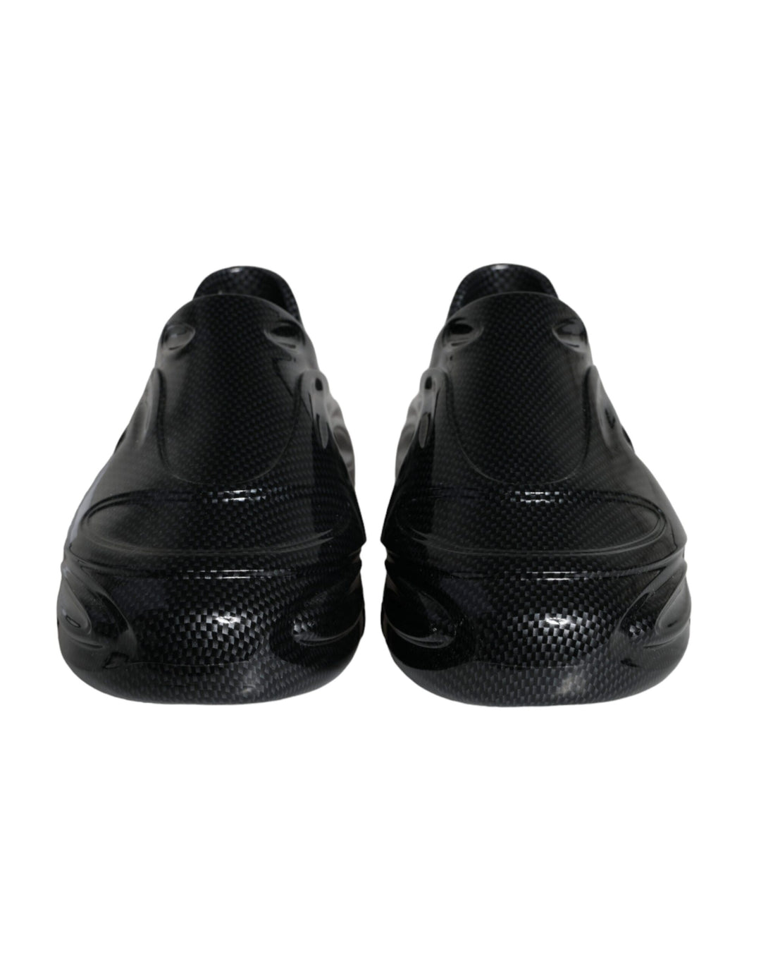Dolce &amp; Gabbana Black Foiled Rubber Toy Low Top Men Sneakers Shoes by Dolce &amp; Gabbana outlet now on sale