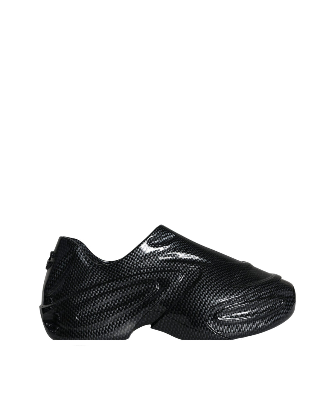 Dolce &amp; Gabbana Sample Sale Dolce &amp; Gabbana Black Foiled Rubber Toy Low Top Men Sneakers Shoes - | Designer outlet