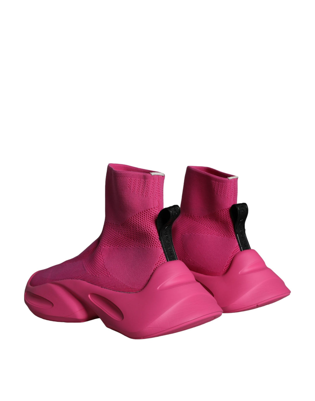 Dolce &amp; Gabbana Sample Sale Dolce &amp; Gabbana Pink Logo Print Slip On Socks Sneakers Shoes - | Designer outlet