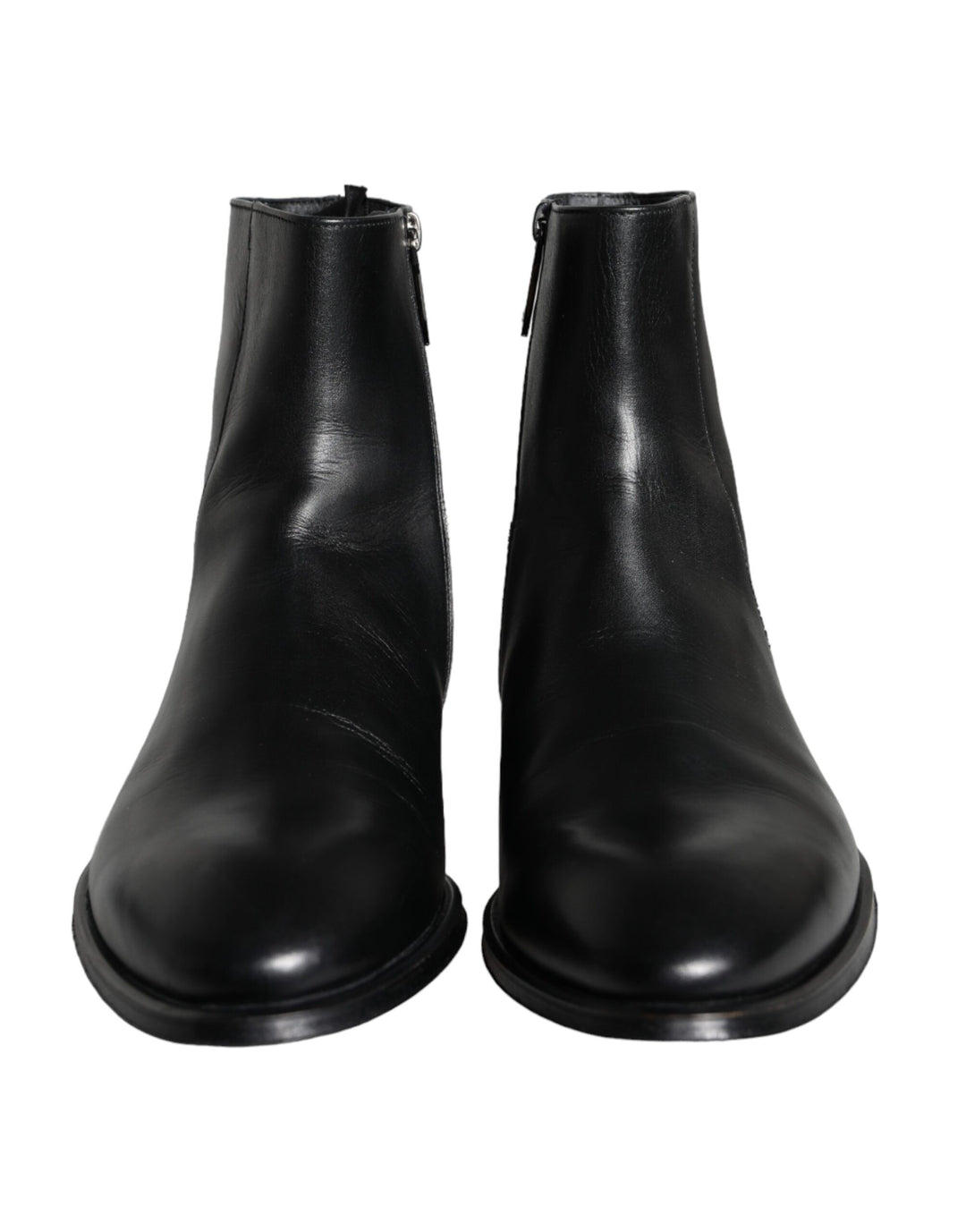 Dolce & Gabbana Sample Sale Dolce & Gabbana Black Calf Leather Men Ankle Boots Men Shoes - | Designer outlet