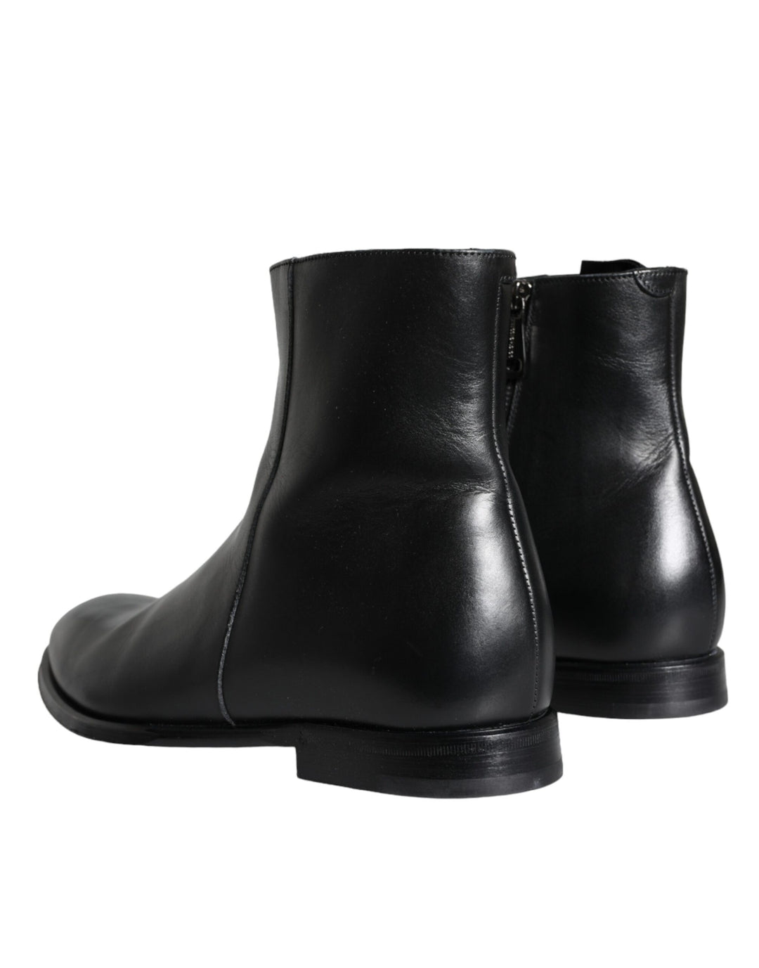 Dolce & Gabbana Sample Sale Dolce & Gabbana Black Calf Leather Men Ankle Boots Men Shoes - | Designer outlet