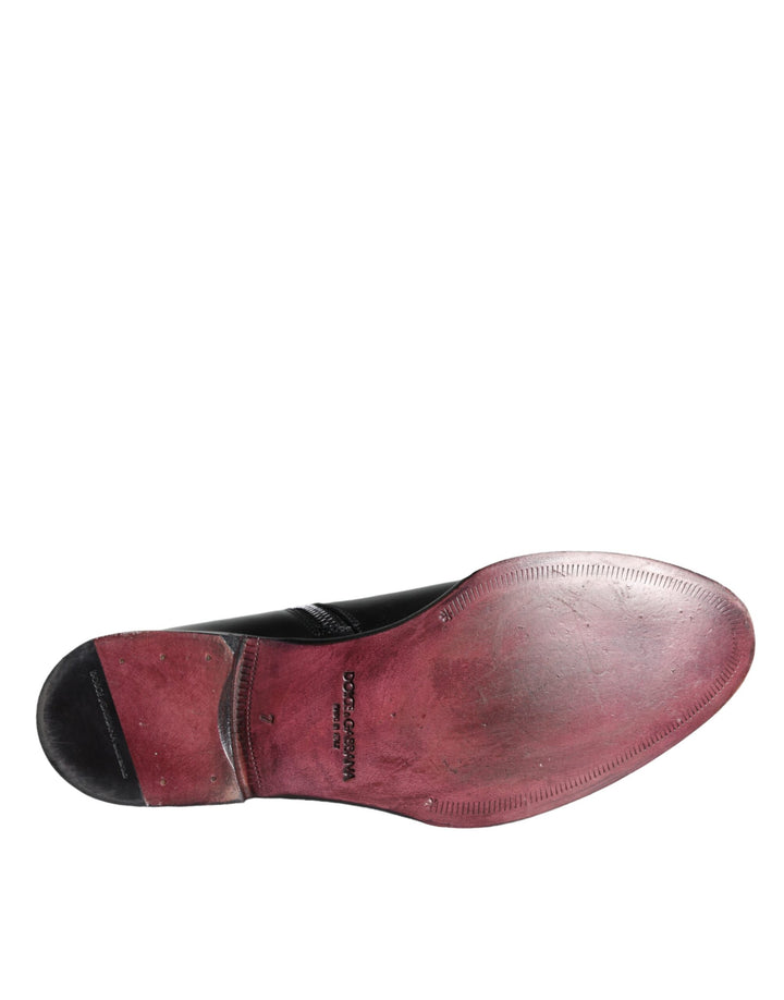 Dolce & Gabbana Sample Sale Dolce & Gabbana Black Calf Leather Men Ankle Boots Men Shoes - | Designer outlet