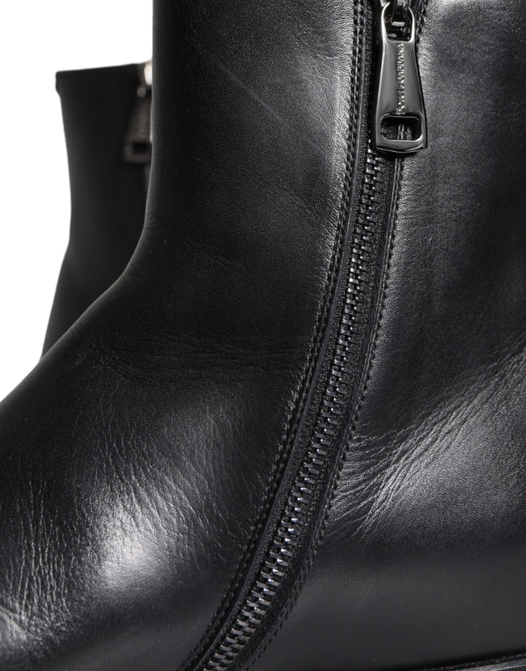 Dolce & Gabbana Sample Sale Dolce & Gabbana Black Calf Leather Men Ankle Boots Men Shoes - | Designer outlet