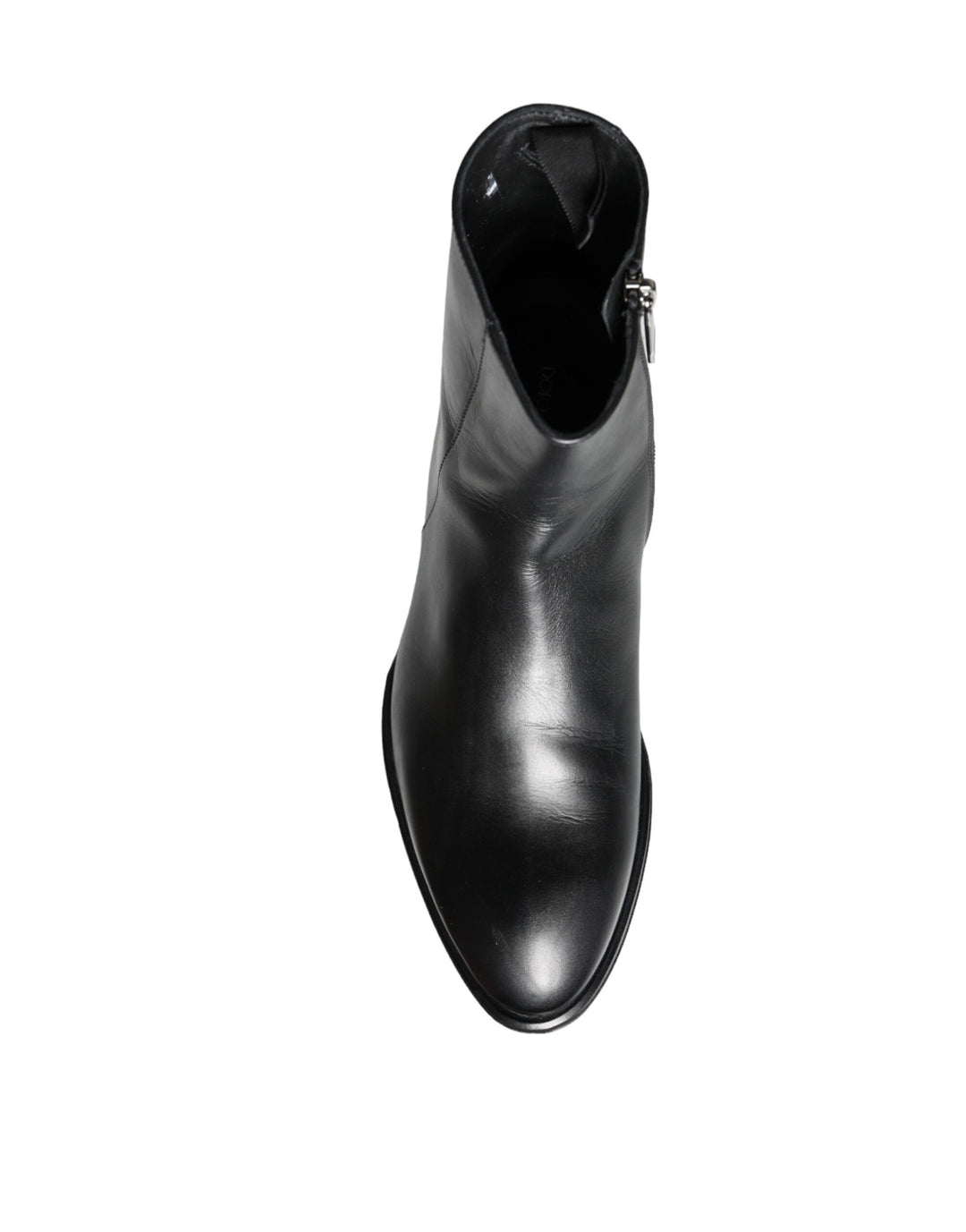 Dolce & Gabbana Sample Sale Dolce & Gabbana Black Calf Leather Men Ankle Boots Men Shoes - | Designer outlet