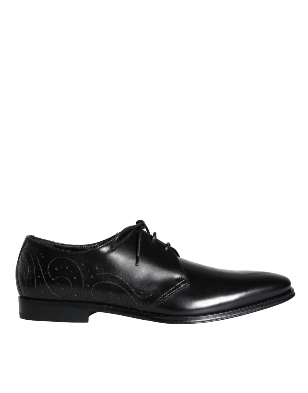 Dolce & Gabbana Sample Sale Dolce & Gabbana Black Calfskin Leather Derby Men Dress Shoes - | Designer outlet