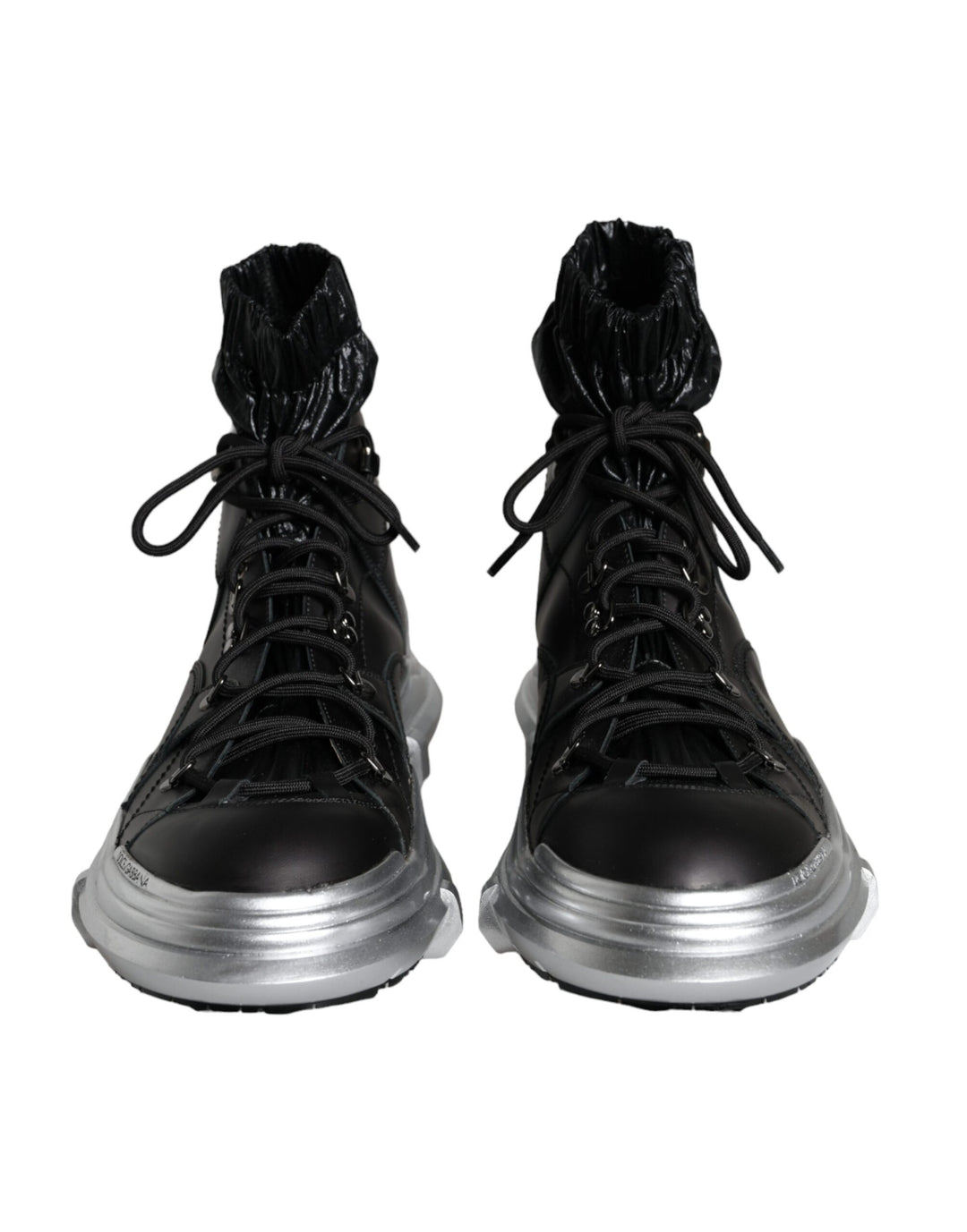 Dolce &amp; Gabbana Sample Sale Dolce &amp; Gabbana Black Nylon Galileo High Top Sneakers Shoes - | Designer outlet