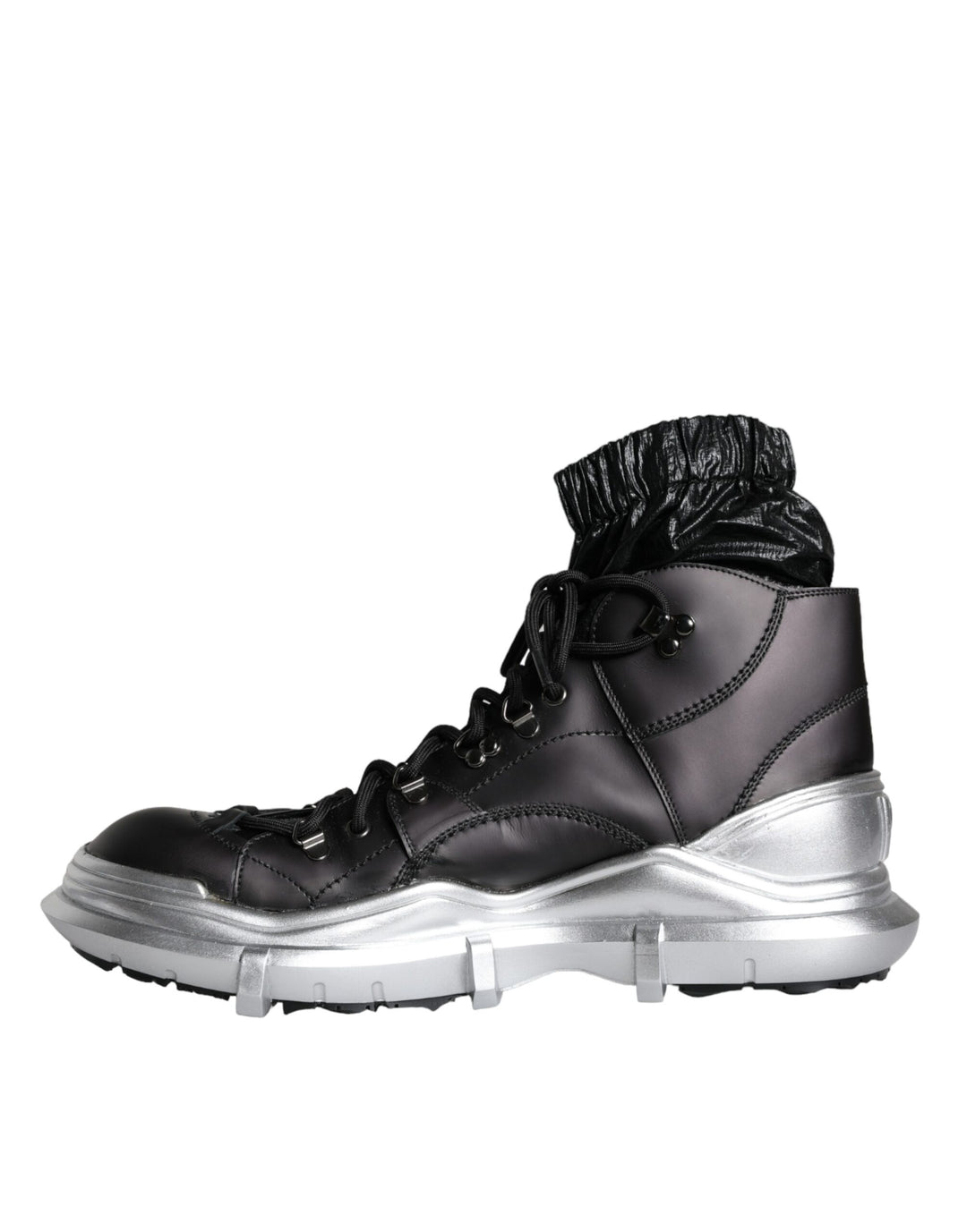 Dolce &amp; Gabbana Sample Sale Dolce &amp; Gabbana Black Nylon Galileo High Top Sneakers Shoes - | Designer outlet