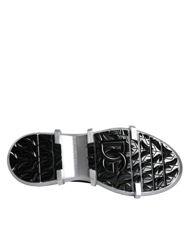 Dolce &amp; Gabbana Sample Sale Dolce &amp; Gabbana Black Nylon Galileo High Top Sneakers Shoes - | Designer outlet