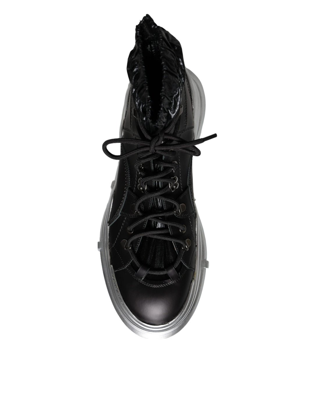 Dolce &amp; Gabbana Sample Sale Dolce &amp; Gabbana Black Nylon Galileo High Top Sneakers Shoes - | Designer outlet