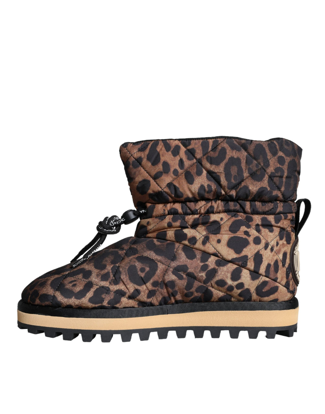 Dolce &amp; Gabbana Sample Sale Dolce &amp; Gabbana Brown Leopard Ankle Boots Padded Shoes - | Designer outlet