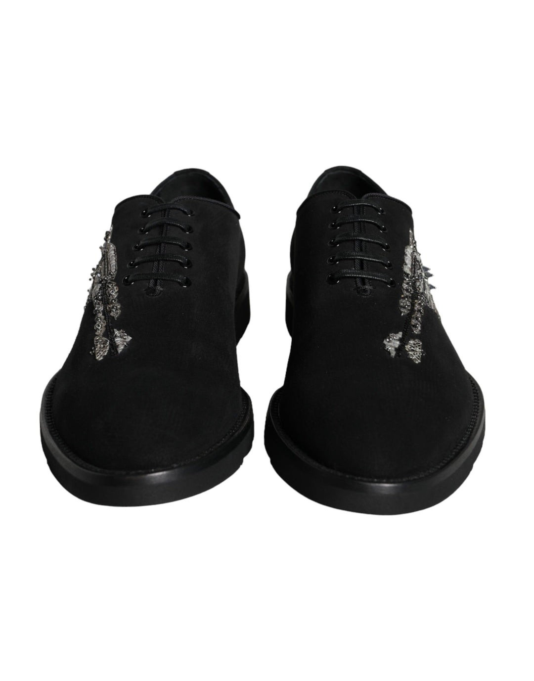 Dolce &amp; Gabbana Sample Sale Dolce &amp; Gabbana Black Suede Sicilia Lace Up Formal Shoes - | Designer outlet