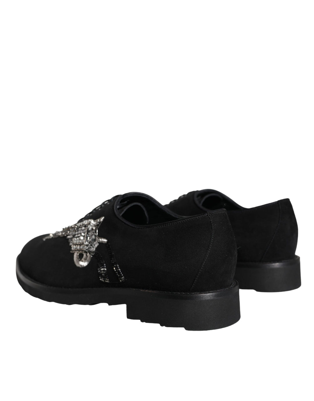 Dolce &amp; Gabbana Sample Sale Dolce &amp; Gabbana Black Suede Sicilia Lace Up Formal Shoes - | Designer outlet