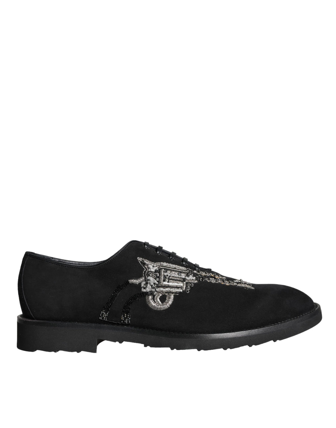 Dolce &amp; Gabbana Sample Sale Dolce &amp; Gabbana Black Suede Sicilia Lace Up Formal Shoes - | Designer outlet