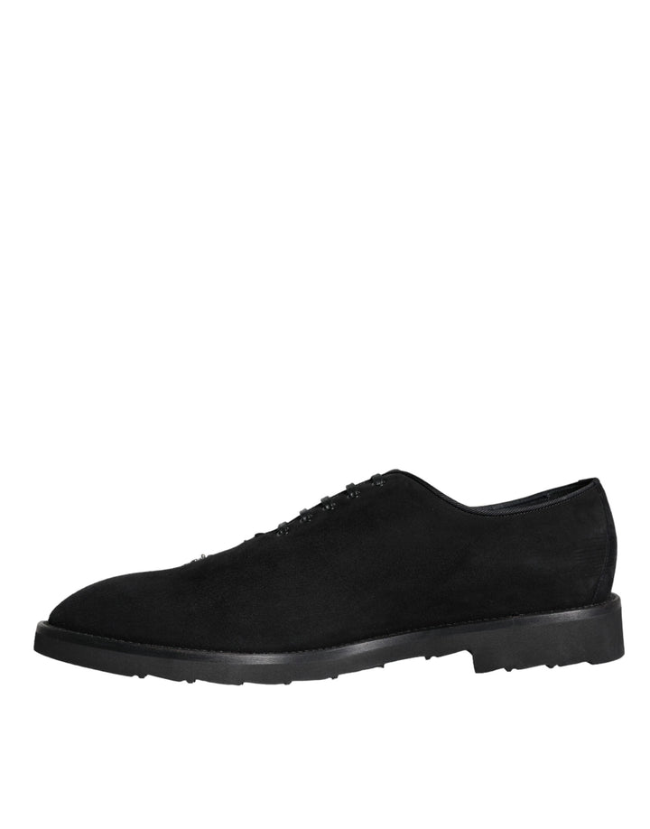 Dolce &amp; Gabbana Sample Sale Dolce &amp; Gabbana Black Suede Sicilia Lace Up Formal Shoes - | Designer outlet