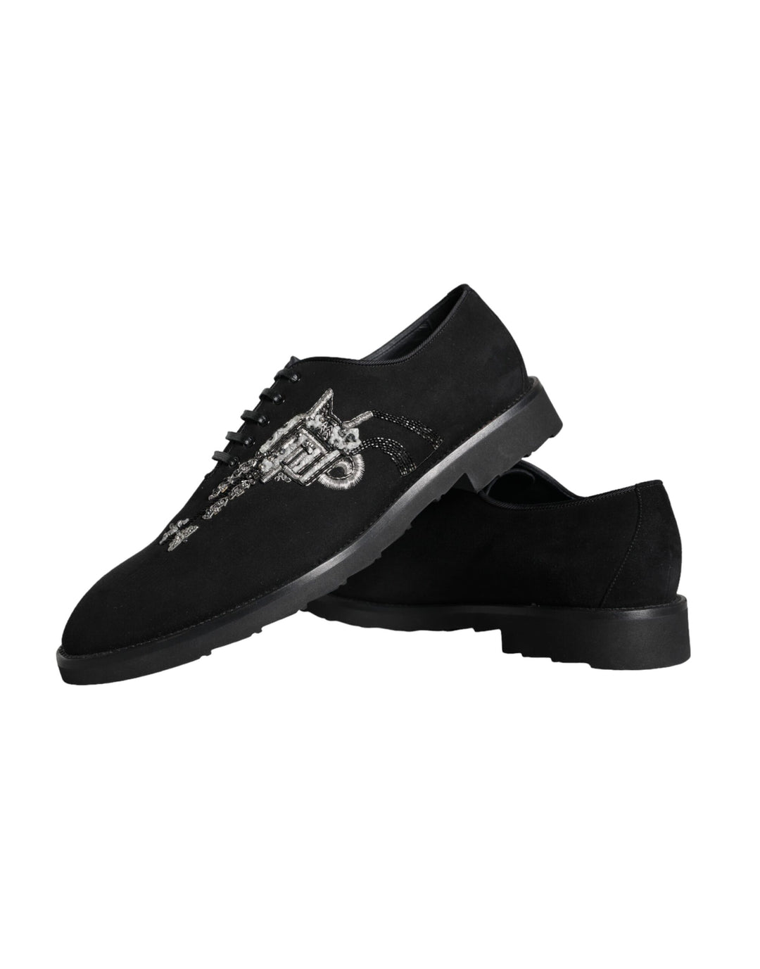 Dolce &amp; Gabbana Sample Sale Dolce &amp; Gabbana Black Suede Sicilia Lace Up Formal Shoes - | Designer outlet