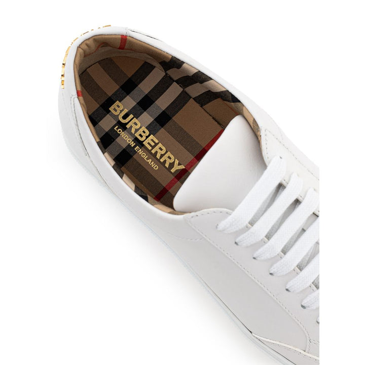 Burberry White Leather Sneaker