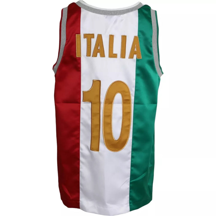 Dolce &amp; Gabbana White Green Sleeveless Top Italian Flag Basket T-shirt by Dolce &amp; Gabbana outlet now on sale