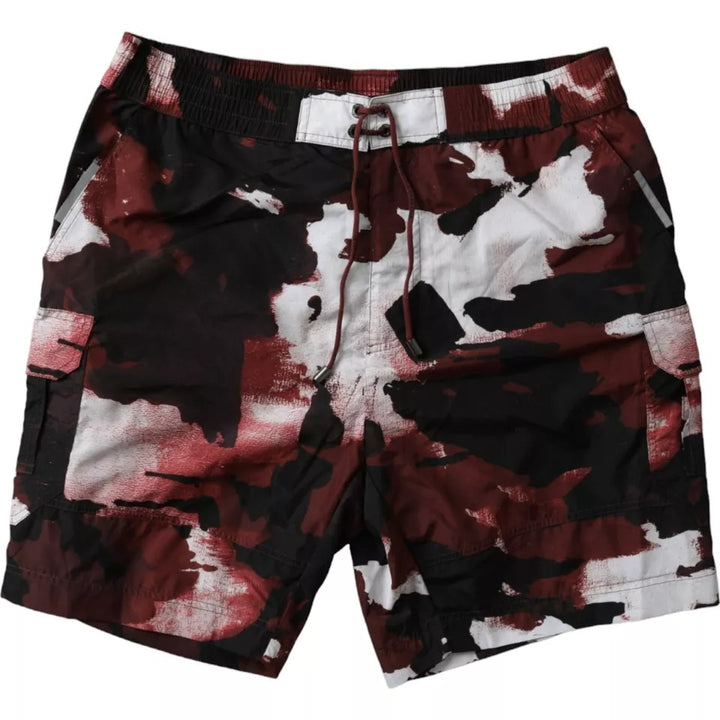 Dolce &amp; Gabbana Multicolor Camouflage DG Logo Beachwear Shorts Swimwear by Dolce &amp; Gabbana outlet now on sale