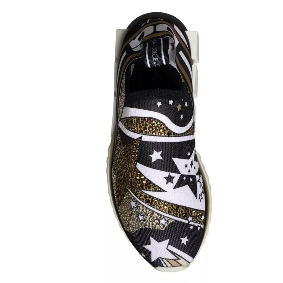 Dolce & Gabbana Sample Sale | Dolce & Gabbana Multicolor Comet Star Print Sorrento Sneakers Shoes - | Designer outlet