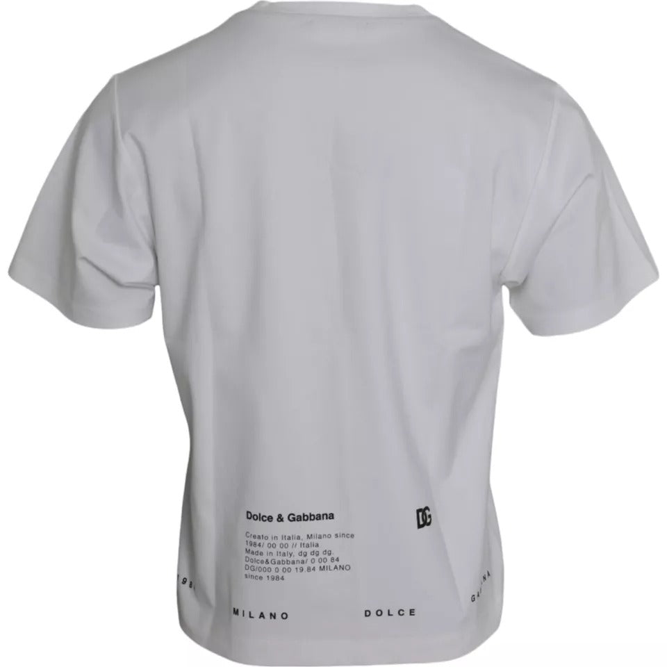 Dolce &amp; Gabbana Sample Sale Dolce &amp; Gabbana White Red Lips Print Cotton Men T-shirt - | Designer outlet