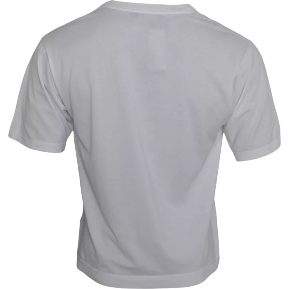 Dolce &amp; Gabbana Sample Sale Dolce &amp; Gabbana White Cotton DG Applique Men Casual T-shirt - | Designer outlet