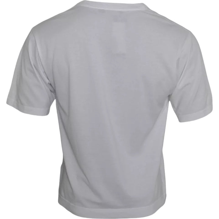 Dolce &amp; Gabbana Sample Sale Dolce &amp; Gabbana White Cotton DG Applique Men Casual T-shirt - | Designer outlet
