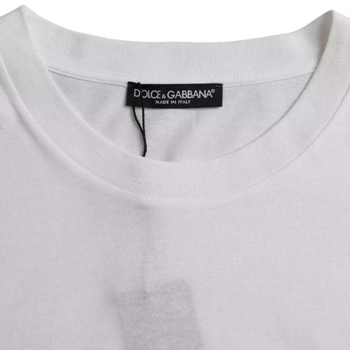 Dolce &amp; Gabbana Sample Sale Dolce &amp; Gabbana White Cotton Round Neck Short Sleeve T-shirt - | Designer outlet