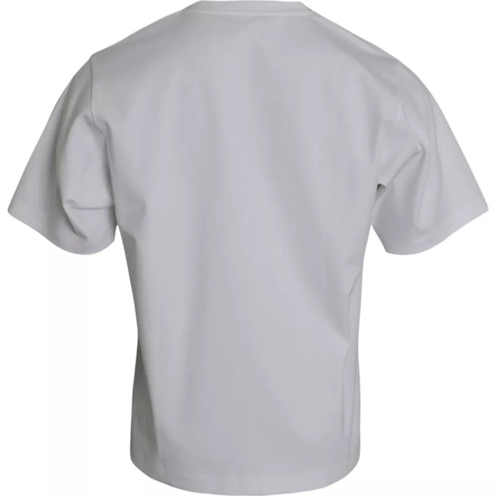 Dolce &amp; Gabbana Sample Sale Dolce &amp; Gabbana White Cotton Round Neck Short Sleeve T-shirt - | Designer outlet