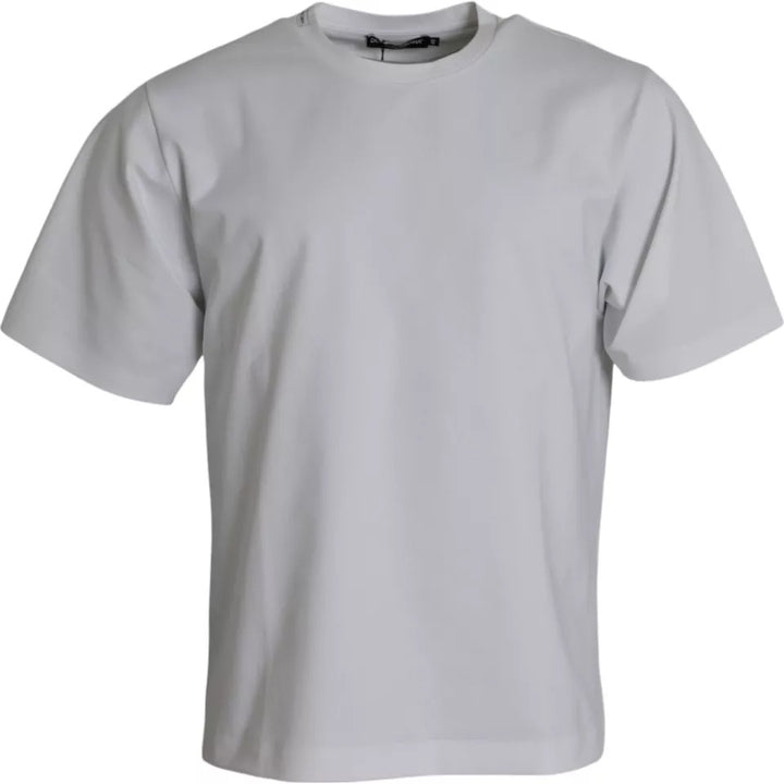 Dolce &amp; Gabbana Sample Sale Dolce &amp; Gabbana White Cotton Round Neck Short Sleeve T-shirt - | Designer outlet