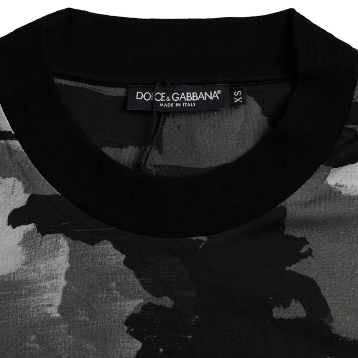 Dolce &amp; Gabbana Multicolor Camouflage Cotton Crewneck T-shirt by Dolce &amp; Gabbana outlet now on sale