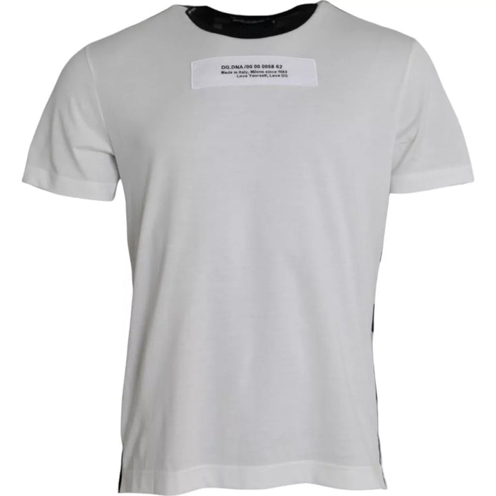 Dolce &amp; Gabbana Sample Sale Dolce &amp; Gabbana Black White Camouflage Round Neck T-shirt - | Designer outlet