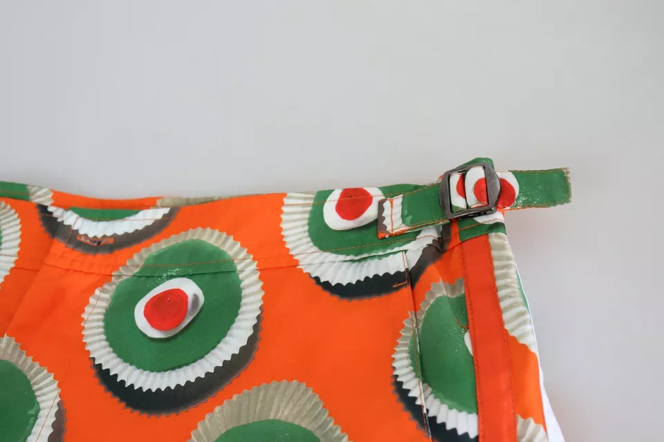 Dolce &amp; Gabbana Sample Sale Dolce &amp; Gabbana Orange Cupcake Beachwear Shorts Swimwear - | Designer outlet