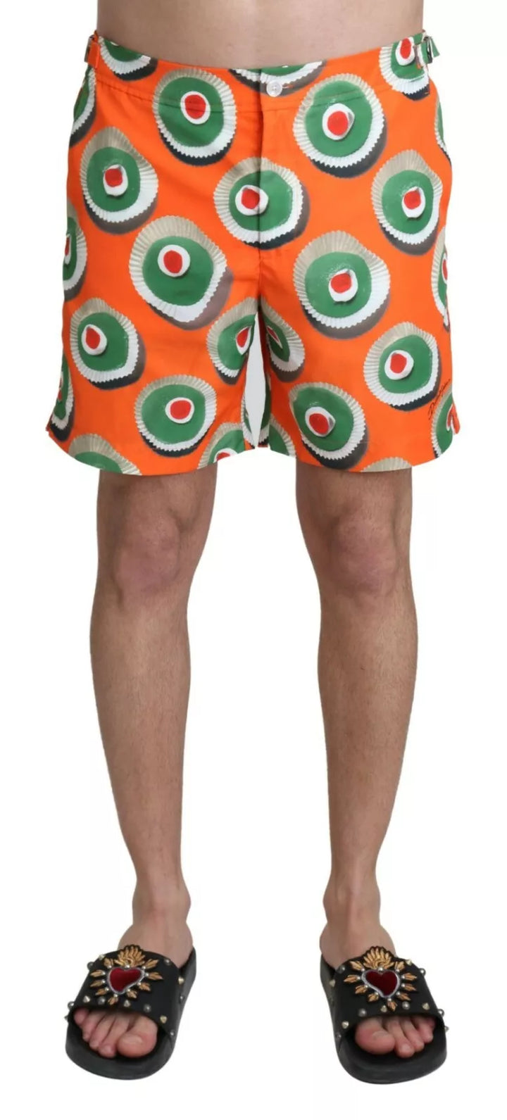 Dolce &amp; Gabbana Sample Sale Dolce &amp; Gabbana Orange Cupcake Beachwear Shorts Swimwear - | Designer outlet