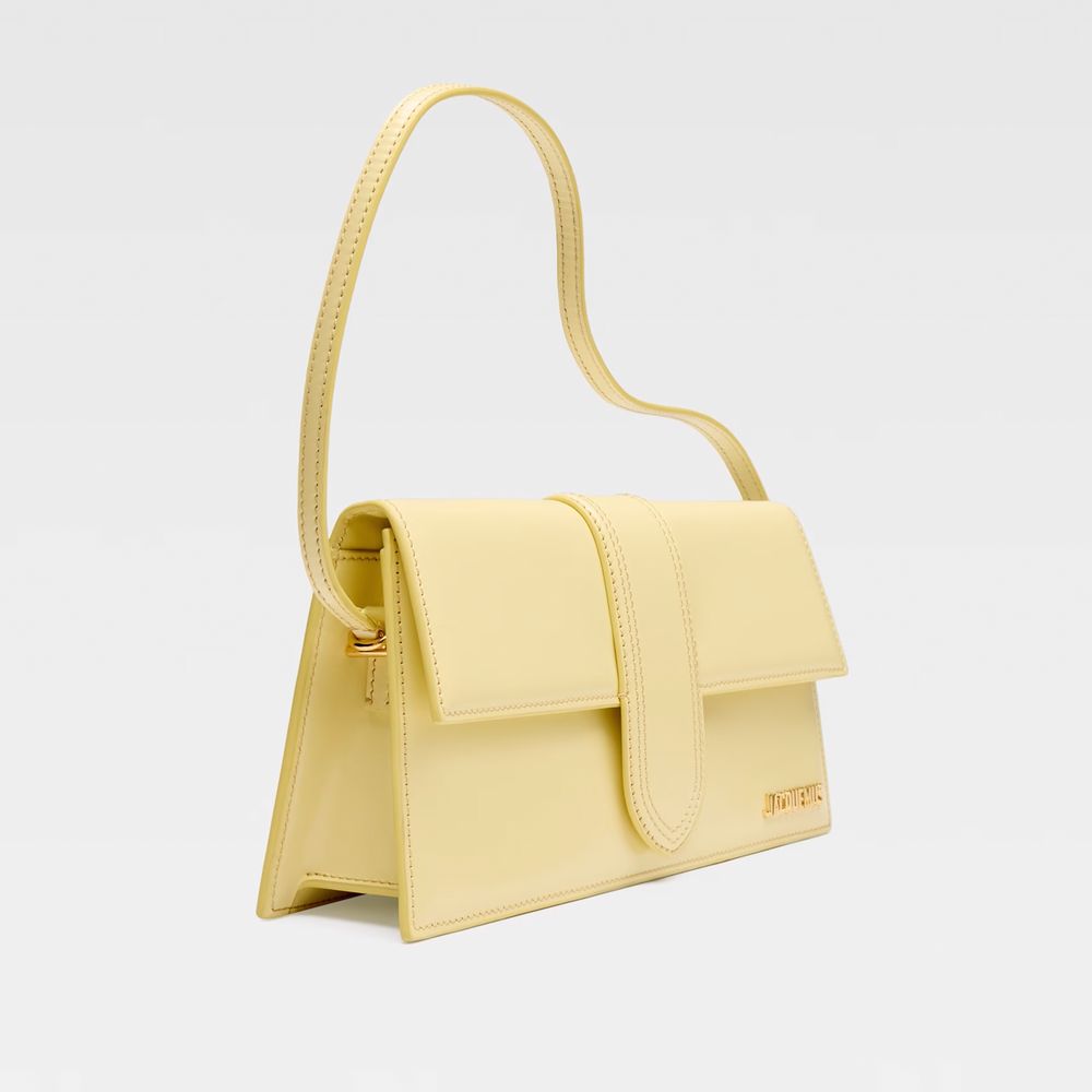 Jacquemus - Jacquemus Yellow Leather Handbag - JA - 13775 - Ask Me Wear