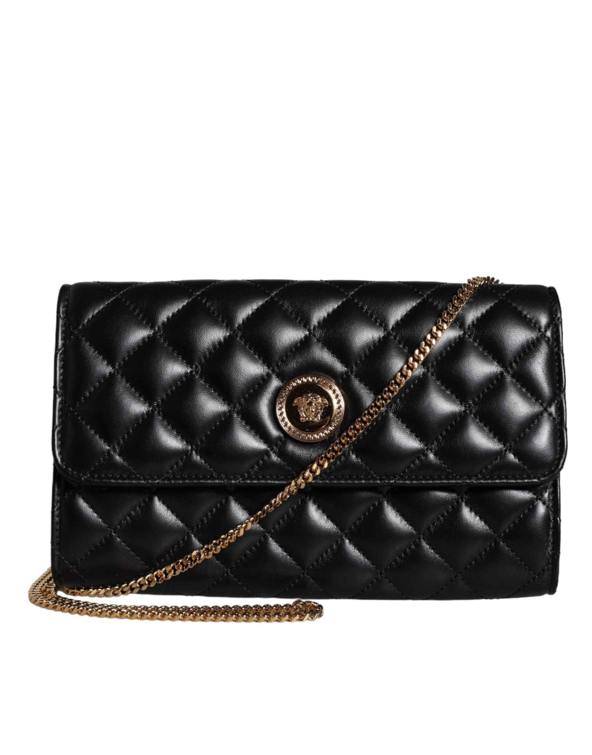 Versace Black Quilted Nappa Leather Crossbody Shoulder Bag As low as 929.00 Ask Me Wear