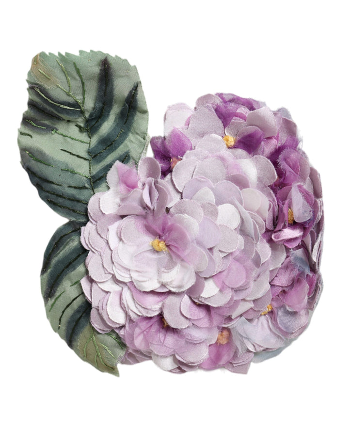 Dolce & Gabbana - Dolce & Gabbana Multicolor Hydrangea Gold Brass Pin Brooch - SMY10419 - Ask Me Wear