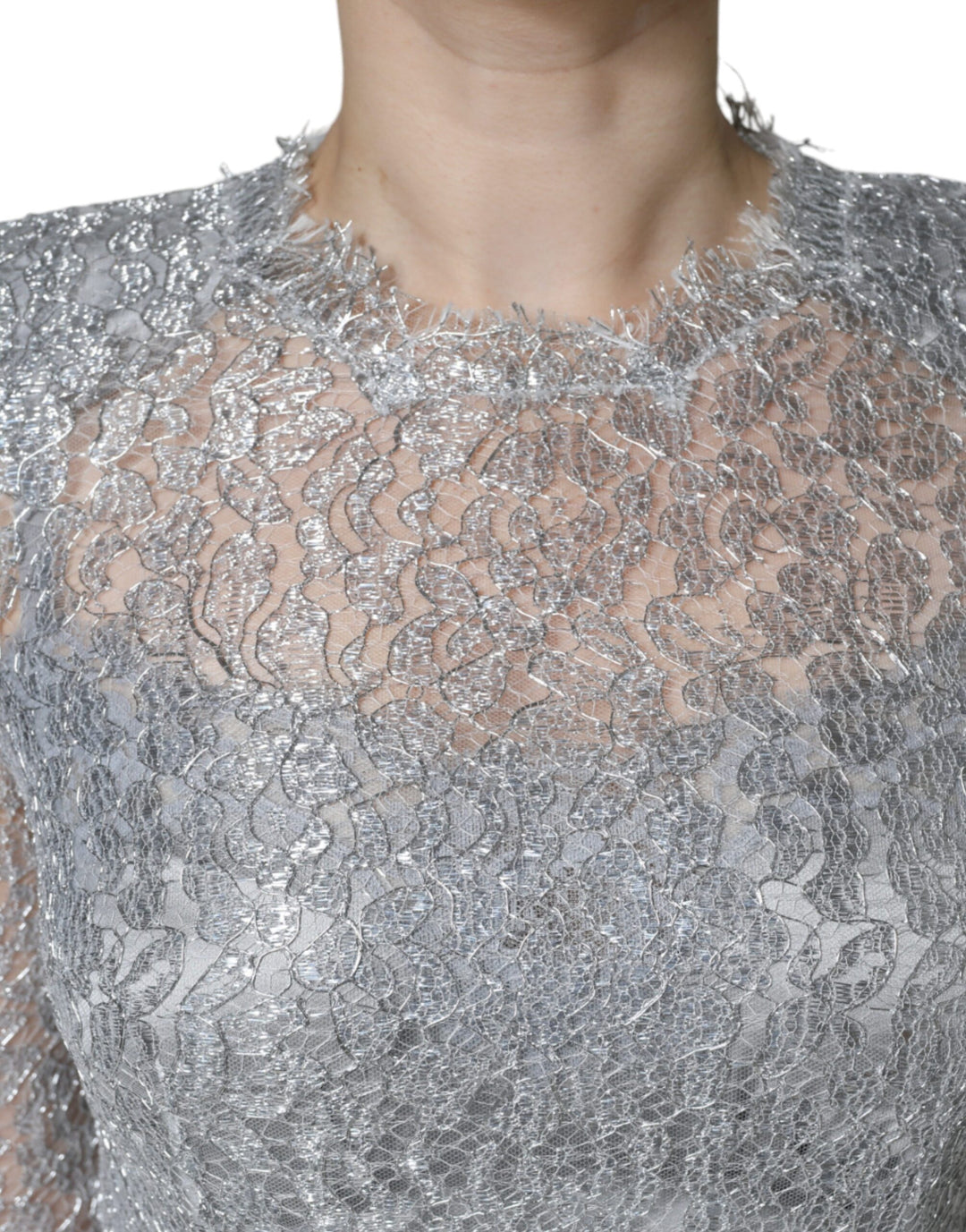 dolce gabbana silver dress Sequin dress in Silver for Women