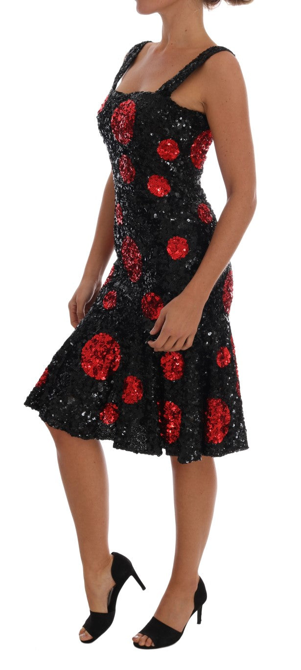 Dolce & Gabbana Elegant Polka Dotted Shift Dress