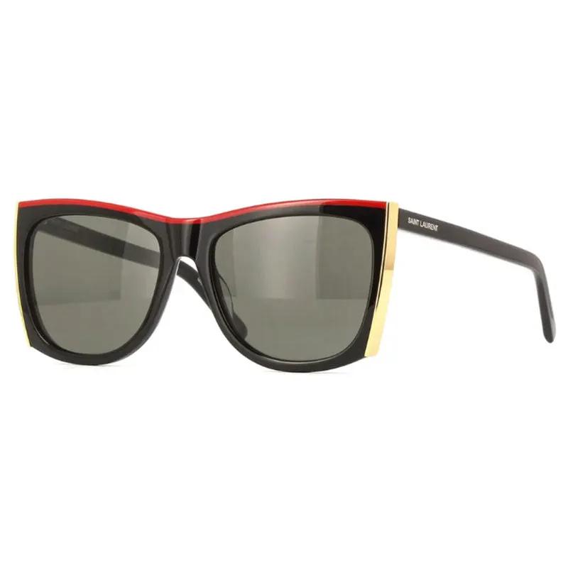 Saint Laurent Sample Sale | Saint Laurent Sunglasses Rectangle Full Rim, Black Frame and Grey Lens SL539PALOMA001 - Sunglasses | Designer outlet