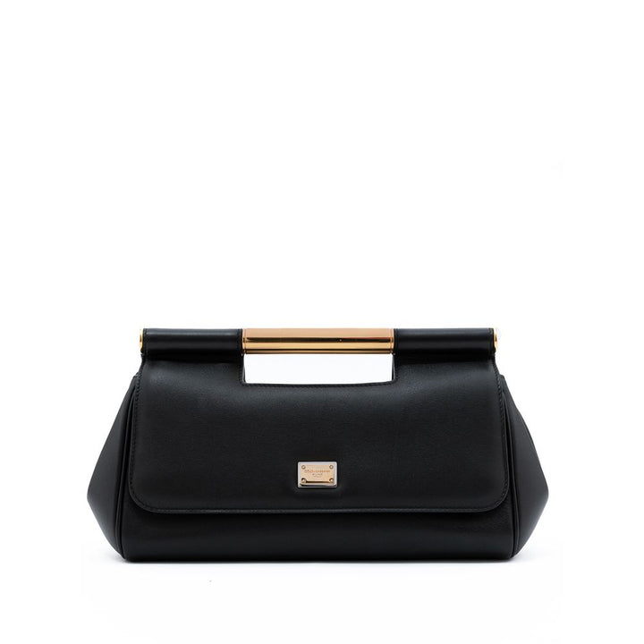 Dolce & Gabbana - Dolce & Gabbana Black Leather Handbag - DO& - 7506676 - Ask Me Wear