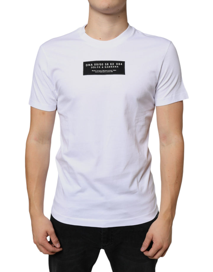 Dolce &amp; Gabbana Sample Sale Dolce &amp; Gabbana White Cotton DG Applique Casual T-shirt - | Designer outlet