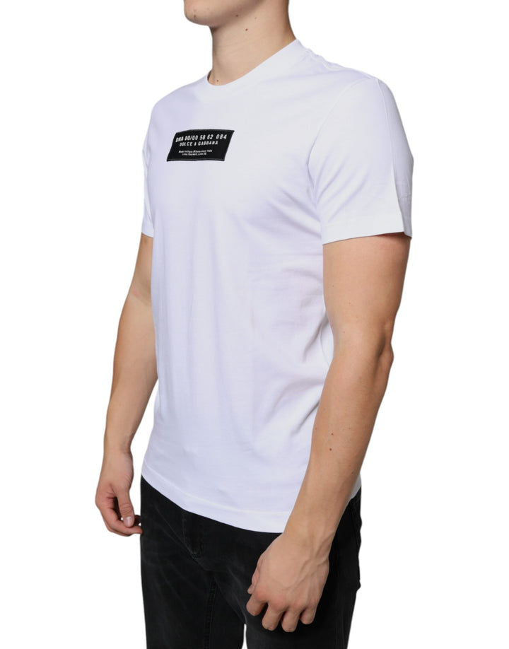 Dolce &amp; Gabbana Sample Sale Dolce &amp; Gabbana White Cotton DG Applique Casual T-shirt - | Designer outlet