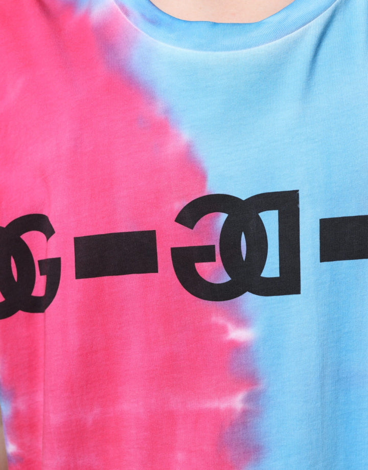 Dolce &amp; Gabbana Multicolor Tie Dye Cotton Sleeveless T-shirt by Dolce &amp; Gabbana outlet now on sale