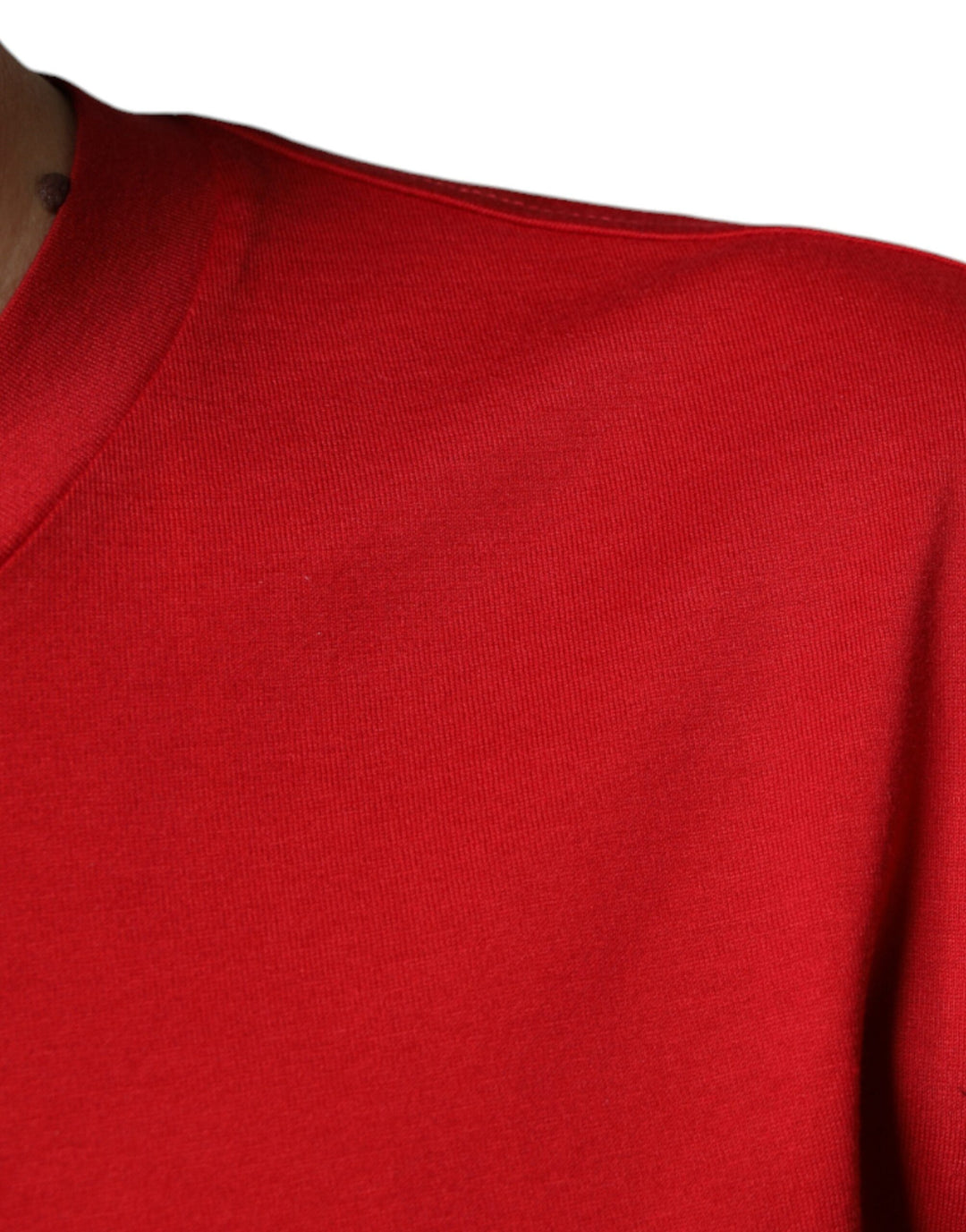 Dolce &amp; Gabbana Red Cotton DG Logo Print Crew Neck T-shirt by Dolce &amp; Gabbana outlet now on sale
