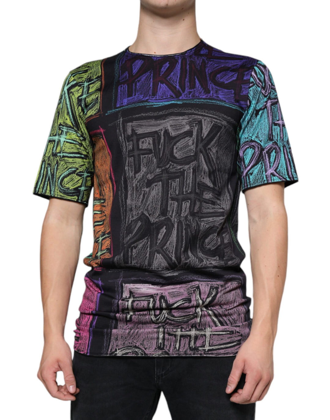 Dolce &amp; Gabbana Sample Sale Dolce &amp; Gabbana Multicolor Graphic Print Cotton T-shirt - | Designer outlet